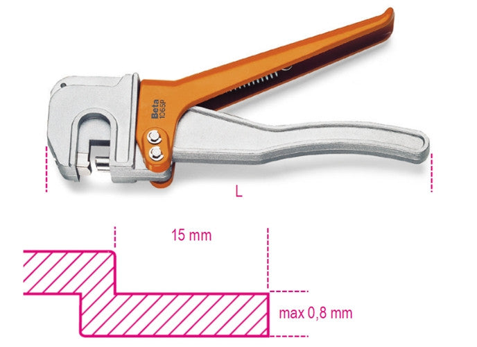 Beta Tools Model 1065  P-Hand Crimper Steel Matrix