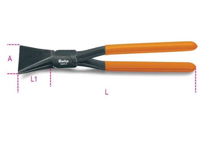 Beta Tools Model 1077  280-Straight Tinsmith's Pliers