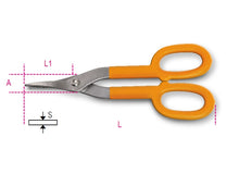 Beta Tools Model 1114  250-Tin Snips Straight Narrow Blade