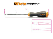 Beta Tools Model 1204  4X100-Screwdrivers Headless Slotted