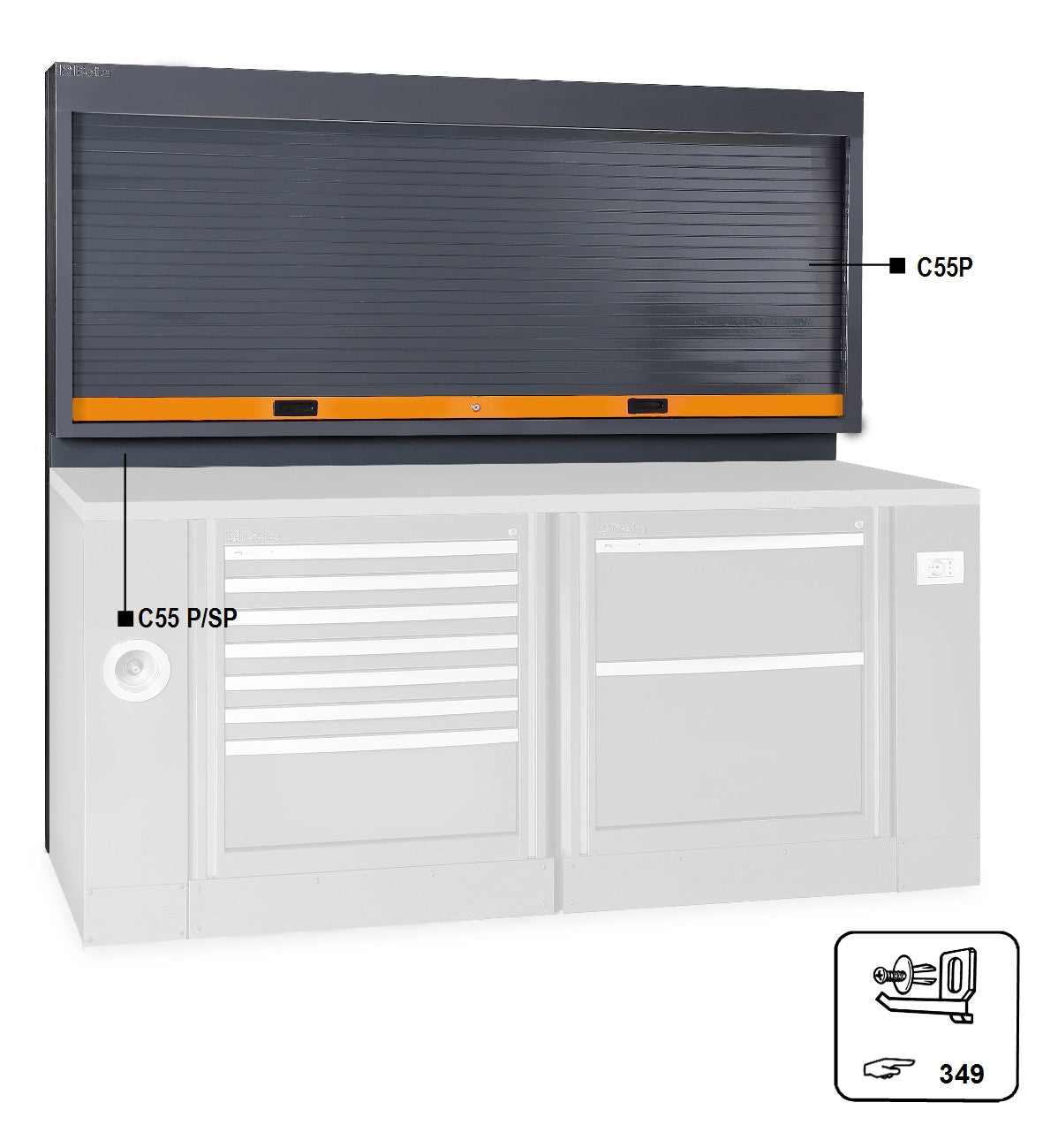 Beta Tools Model C55  Psp-Tool Panel with Shutter