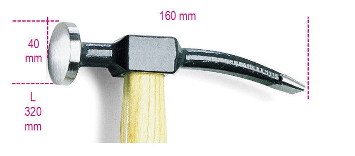 Beta Tools Model 1345  Hammer Round Convex Face and Pein