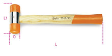 Beta Tools Model 1390  35mm-Soft Face Hammers Wooden