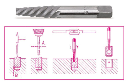 Beta Tools Model 1430  2-Tapered Extractors for Screws