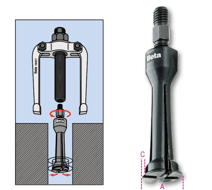 Beta Tools Model 1544  10C-Two-Leg Internal Extractors
