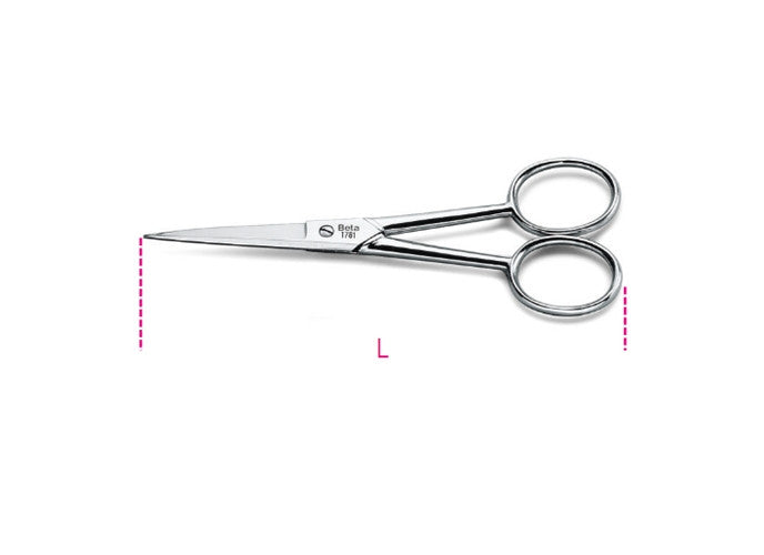 Beta Tools Model 1781  Slim Long Blade Scissors