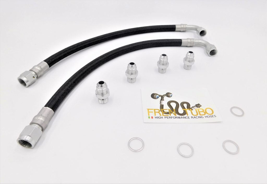 Fren Tubo Carbotech Carbon Fiber, Kevlar, or Stainless Complete Radiator (Oil Cooler) Line Kit for the Ducati 1198 / 1098 / 848