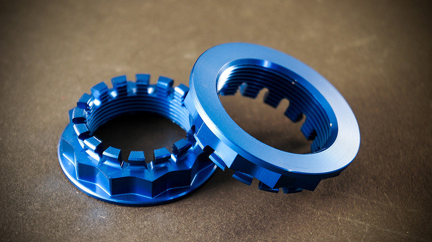 AEM FACTORY - DUCATI'S WITH SINGLE SIDED SWINGARM LARGE ALUMINUM REAR WHEEL ERGAL NUTS