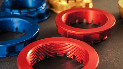 AEM FACTORY - DUCATI'S WITH SINGLE SIDED SWINGARM LARGE ALUMINUM REAR WHEEL ERGAL NUTS