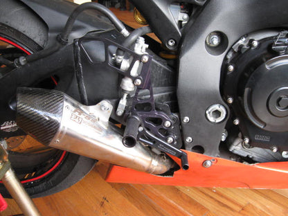 Woodcraft Suzuki GSX-R600 / GSX-R750 (06-10) Black - Complete Rearset Kit with Shift and Brake Pedals