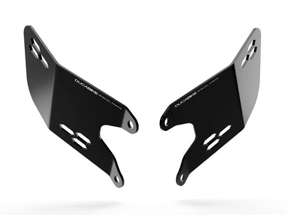 DBK Special Parts (Ducabike) Aluminum Heel guards for OE and DBK Special Parts (Ducabike)'s Adjustable Rearsets for the Ducati Hypermotard 950 / SP