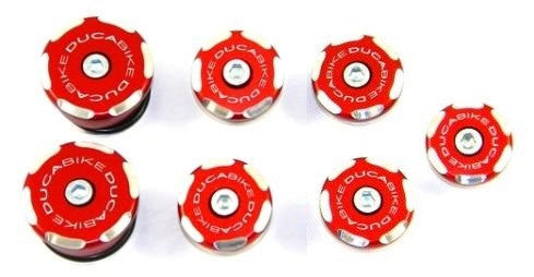 DBK Special Parts (Ducabike) Contrast Cut Frame Plug Kit for the Ducati 848 / 1098 / 1198