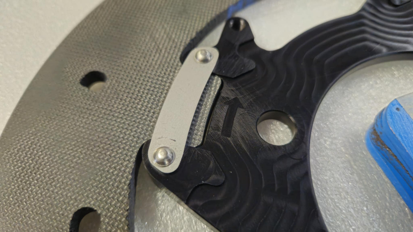 Sicom Dual Matrix Carbon Ceramic (DMC) Floating Rear Brake Rotor AND Pads for the Ducati Panigale 1299 / 1199 / V4 some Monster and Multistrada 1200 245mm X 6mm