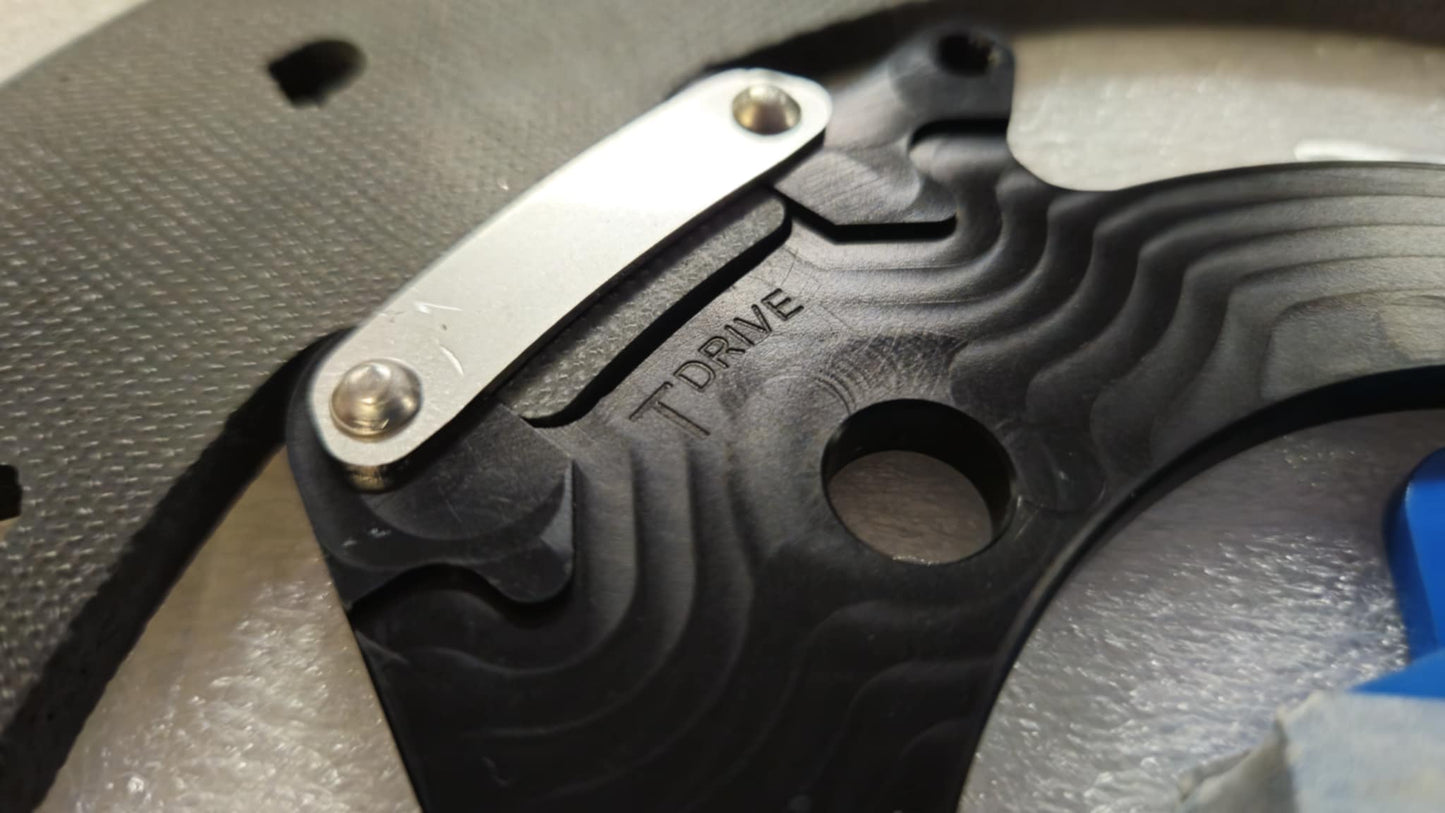 Sicom Dual Matrix Carbon Ceramic (DMC) Floating Rear Brake Rotor AND Pads for the Ducati Panigale 1299 / 1199 / V4 some Monster and Multistrada 1200 245mm X 6mm