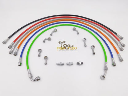 Fren Tubo Carbotech Carbon Fiber, Kevlar or Stainless Complete ABS DELETE Brake Line Kit for the Honda CBR1000RR-R Fireblade SP (Brembo) (2024+)