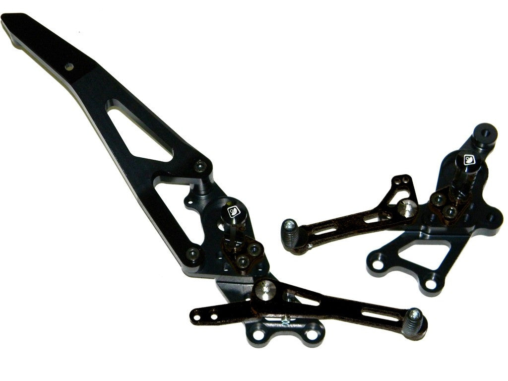 DBK Special Parts (Ducabike) Adjustable Rearsets for the Ducati Hypermotard 821/939