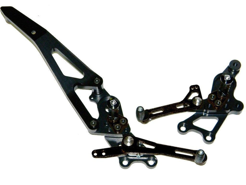 DBK Special Parts (Ducabike) Adjustable Rearsets for the Ducati Hypermotard 821/939
