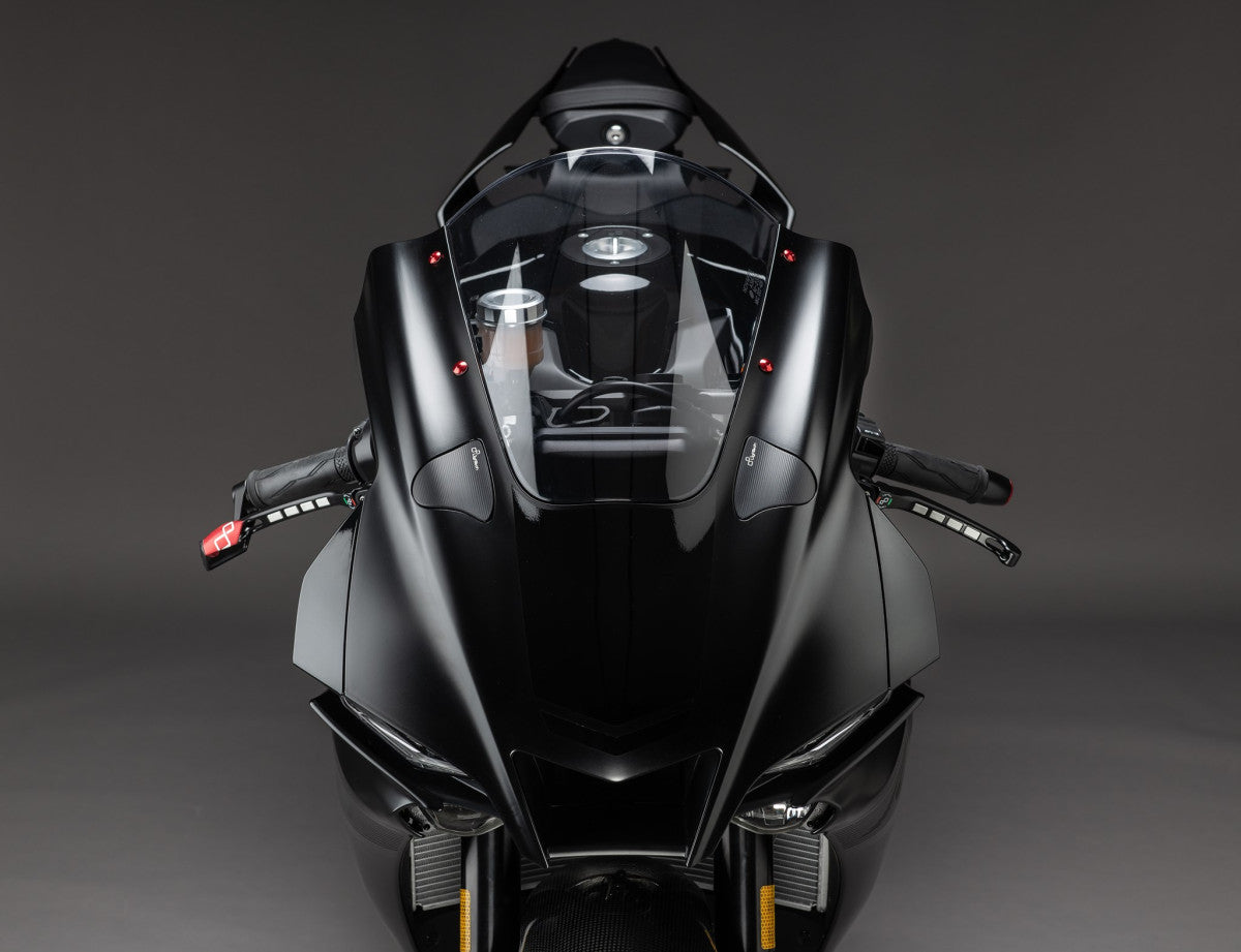Lightech Billet Aluminum Mirror Block offs for the Yamaha YZF-R1 / YZF-R1M (2020+)
