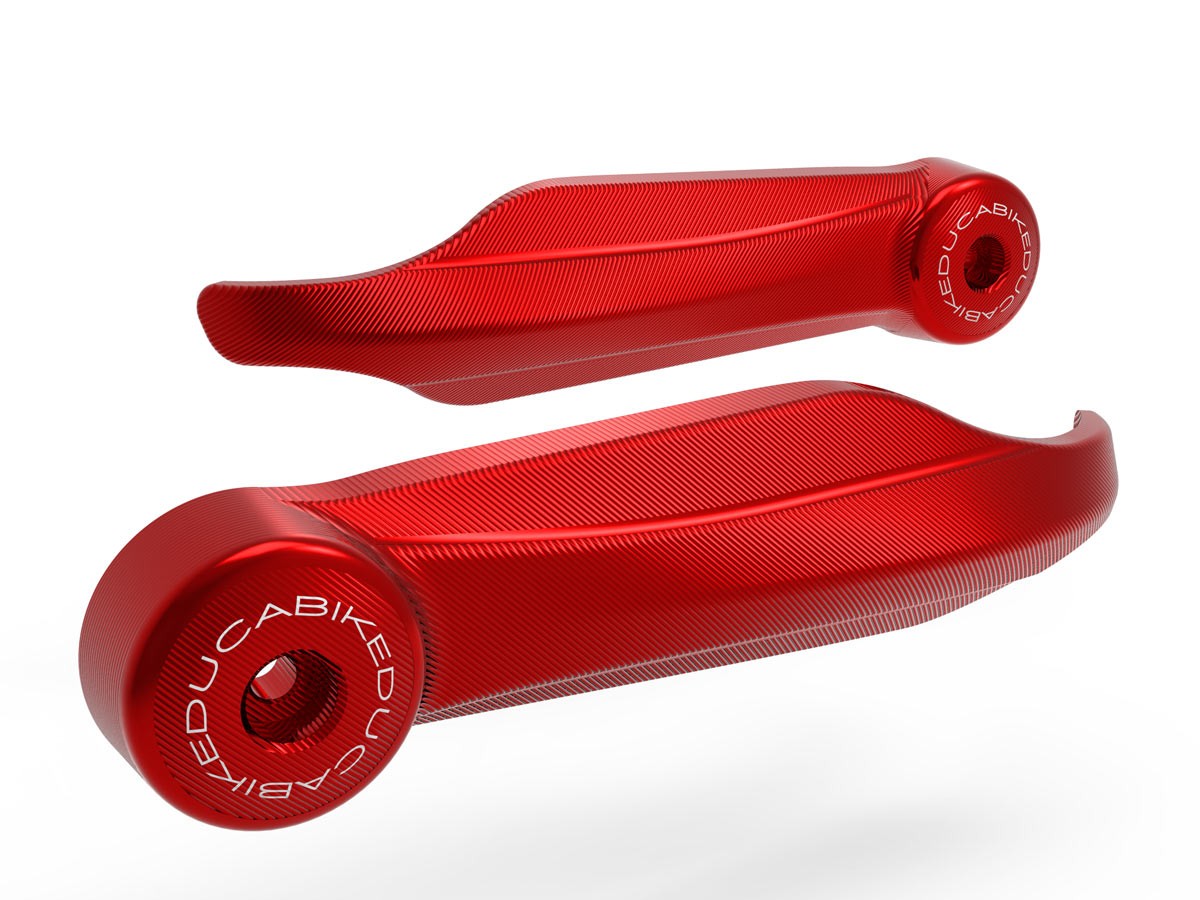 DBK Special Parts (Ducabike) Billet Hand Guard protectors for the Ducati Multistrada V4 / S / Sport and Hypermotard 698 Mono