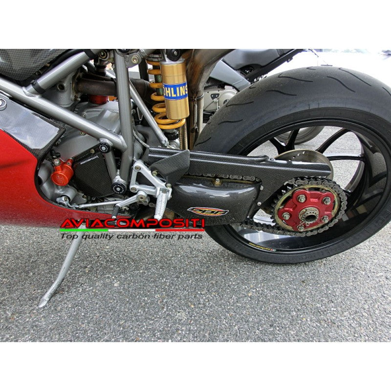 AviaCompositi Carbon Fiber OE Style Sprocket Cover for Ducati 998 / 996 / 916 / 748