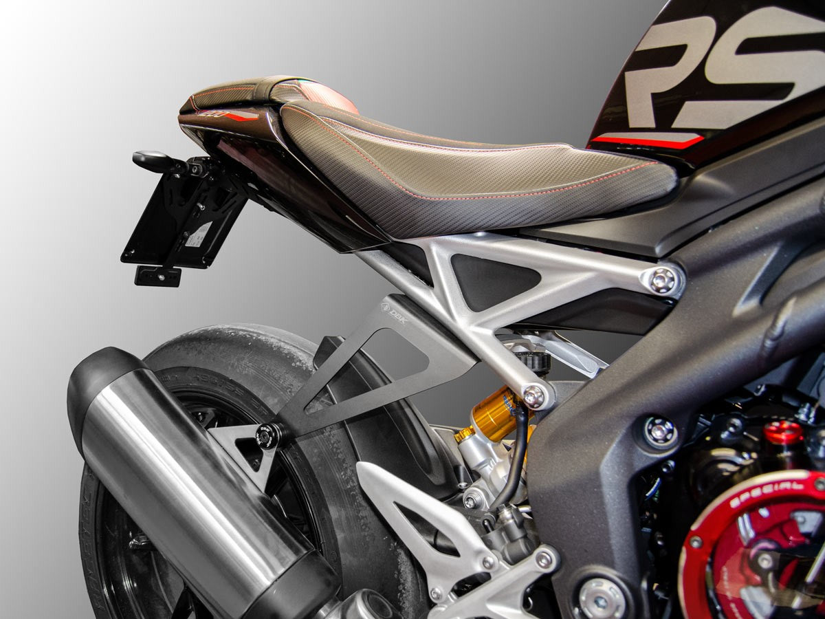 DBK Special Parts (Ducabike) Muffler Support Passenger Peg Delete for Triumph Speed Triple 1200 RR /RS