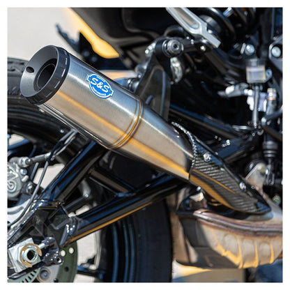 S&S Grand National Slip-On Exhaust for the Indian FTR 1200 (Flat Track Racer)