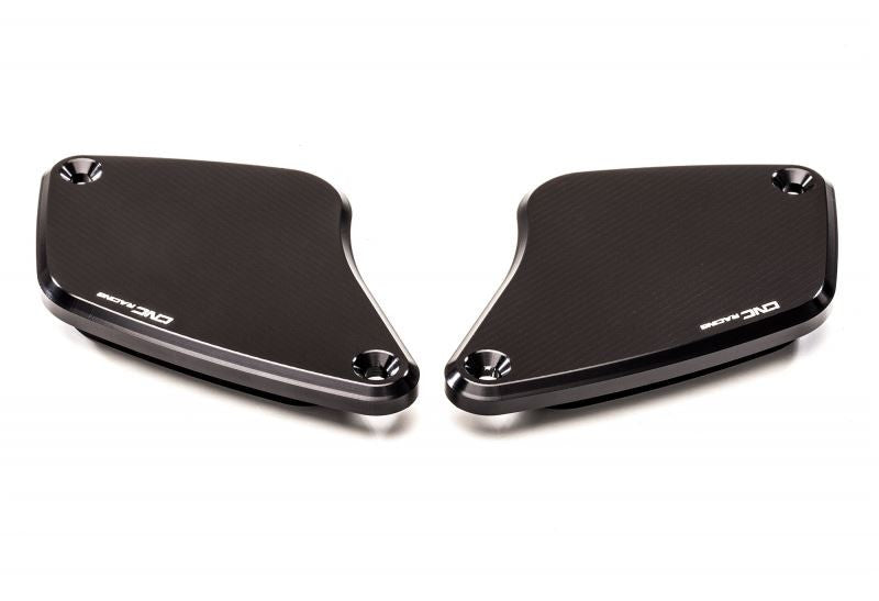 CNC Racing 'Streaks' Front Brake & Clutch Reservoir Caps for Ducati Diavel / XDiavel