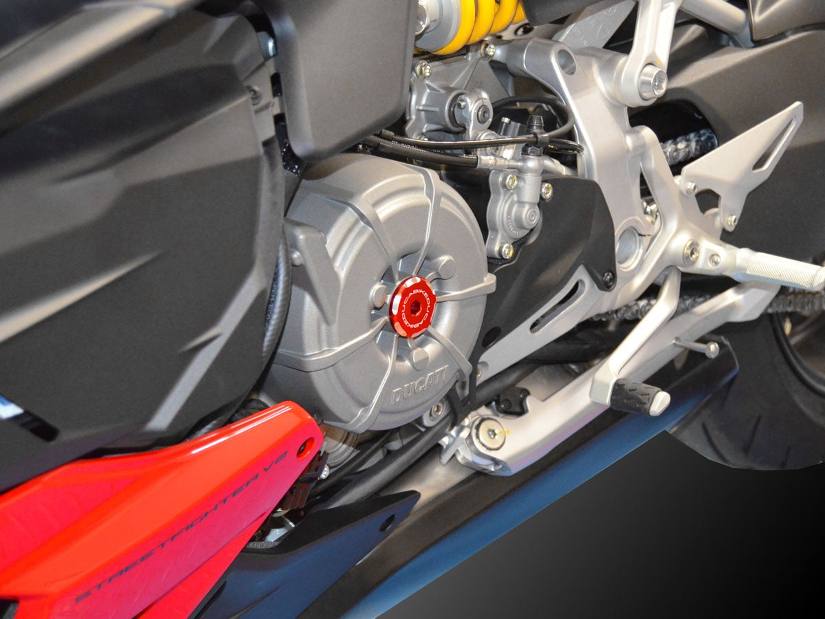 DBK Special Parts (Ducabike) Contrast Cut Stator Inspection Plug for Ducati Streetfighter V2