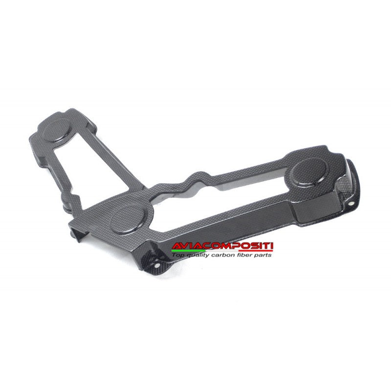 AviaCompositi Carbon Fiber And Clear Window Belt Covers for Ducati Monster and Supersport 600 / 750