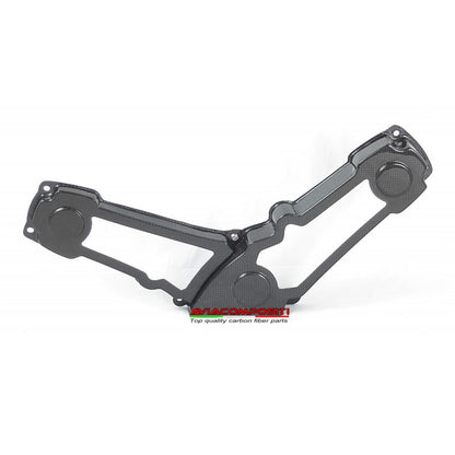 AviaCompositi Carbon Fiber And Clear Window Belt Covers for Ducati Monster and Supersport 600 / 750