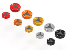 DBK Special Parts (Ducabike) Billet Front Brake & Clutch Reservoir Caps for Brembo and Performance Technology Reservoirs