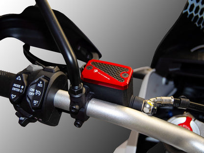 DBK Special Parts (Ducabike) Billet Front Brake & Clutch Reservoir Caps for the Ducati Scrambler 1100 / 800 (2020+) and DesertX