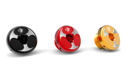 DBK Special Parts (Ducabike) Tri Blade Engine Oil Cap for Ducati  Honda  Kawasaki  Triumph  and Yamaha - M20x2.5