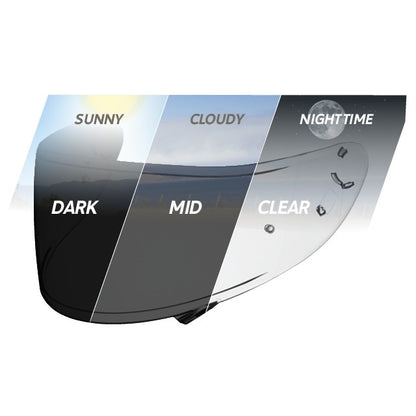 Shoei CWR-1 Transitions Photochromic Pinlock Shield for the X-Fourteen, RF-1200, and RF-SR helmets