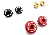 DBK Special Parts (Ducabike) Contrast Cut Billet Main Frame Caps (Swing arm pivot) for the Ducati Monster S4R/S2R, 1100/796/797/696, Hypermotard 821/939 and Scrambler