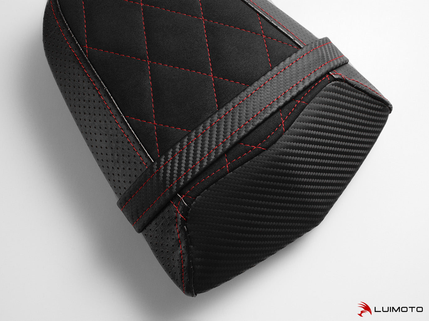 LUIMOTO (Diamond Sport) Passenger Seat Covers for the Triumph DAYTONA 765 / 675 (13-18) & STREET TRIPLE Rx (15-16)