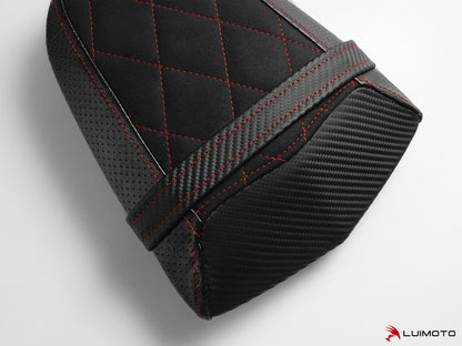 LUIMOTO (Diamond Sport) Passenger Seat Covers for the Triumph DAYTONA 765 / 675 (13-18) & STREET TRIPLE Rx (15-16)