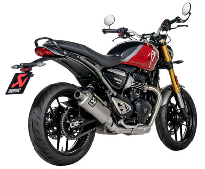 Akrapovic Slip-On Line Muffler for the Triumph Scrambler / Speed 400