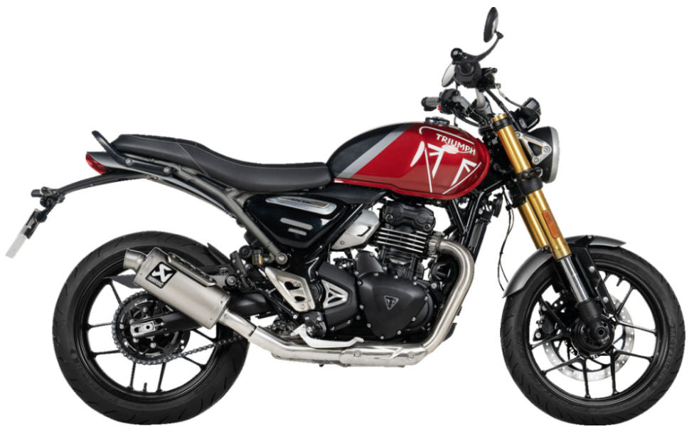 Akrapovic Slip-On Line Muffler for the Triumph Scrambler / Speed 400