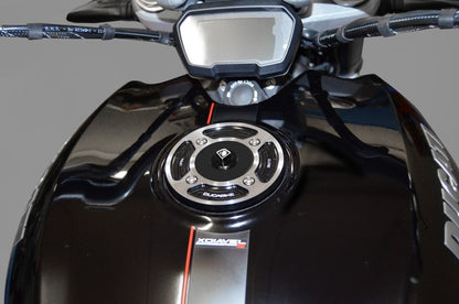 DBK Special Parts (Ducabike) Contrast Cut Base Fuel Tank Cap for the Ducati Panigale (all) Superleggera, Scrambler, Streetfighter, and XDiavel