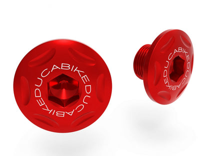 DBK Special Parts (Ducabike) Billet Main Frame Caps (Swing arm pivot) for the Ducati Multistrada V4