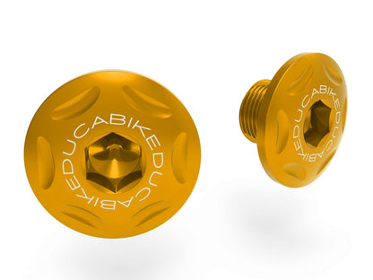 DBK Special Parts (Ducabike) Billet Main Frame Caps (Swing arm pivot) for the Ducati Multistrada V4