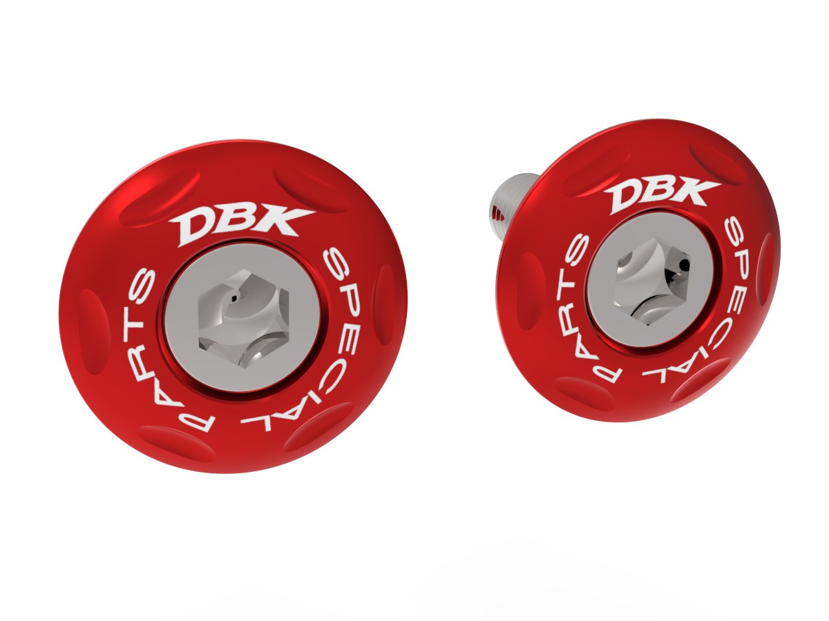 DBK Special Parts (Ducabike) Billet Main Frame Caps (Swing arm pivot) for the Ducati Hypermotard 698 Mono