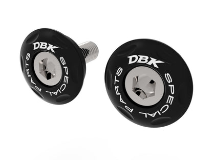 DBK Special Parts (Ducabike) Billet Main Frame Caps (Swing arm pivot) for the Ducati Hypermotard 698 Mono