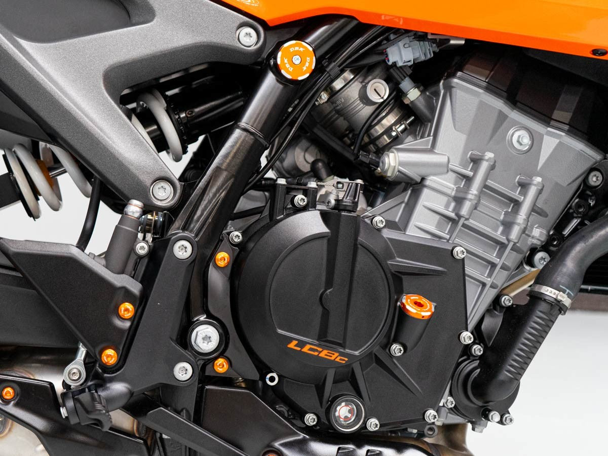 DBK Special Parts (Ducabike) Contrast Cut Billet Frame Plugs for the KTM 990 / 890 / 790 Duke