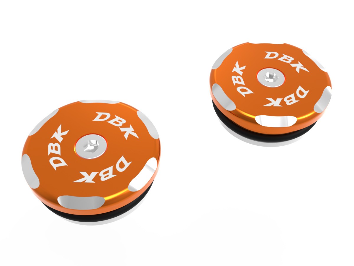 DBK Special Parts (Ducabike) Contrast Cut Billet Frame Plugs for the KTM 990 / 890 / 790 Duke