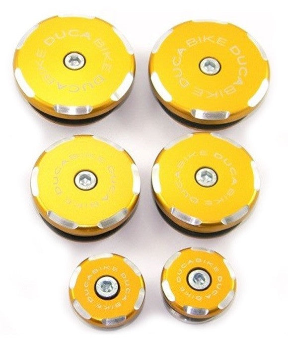 DBK Special Parts (Ducabike) Contrast Cut Frame Plug Kit for the Ducati Multistrada 1200 (2010-2014)