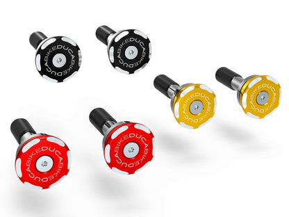 DBK Special Parts (Ducabike) Contrast Cut Billet Upper Frame Caps for the Ducati Panigale / Streetfighter V4 / S / R / Speciale