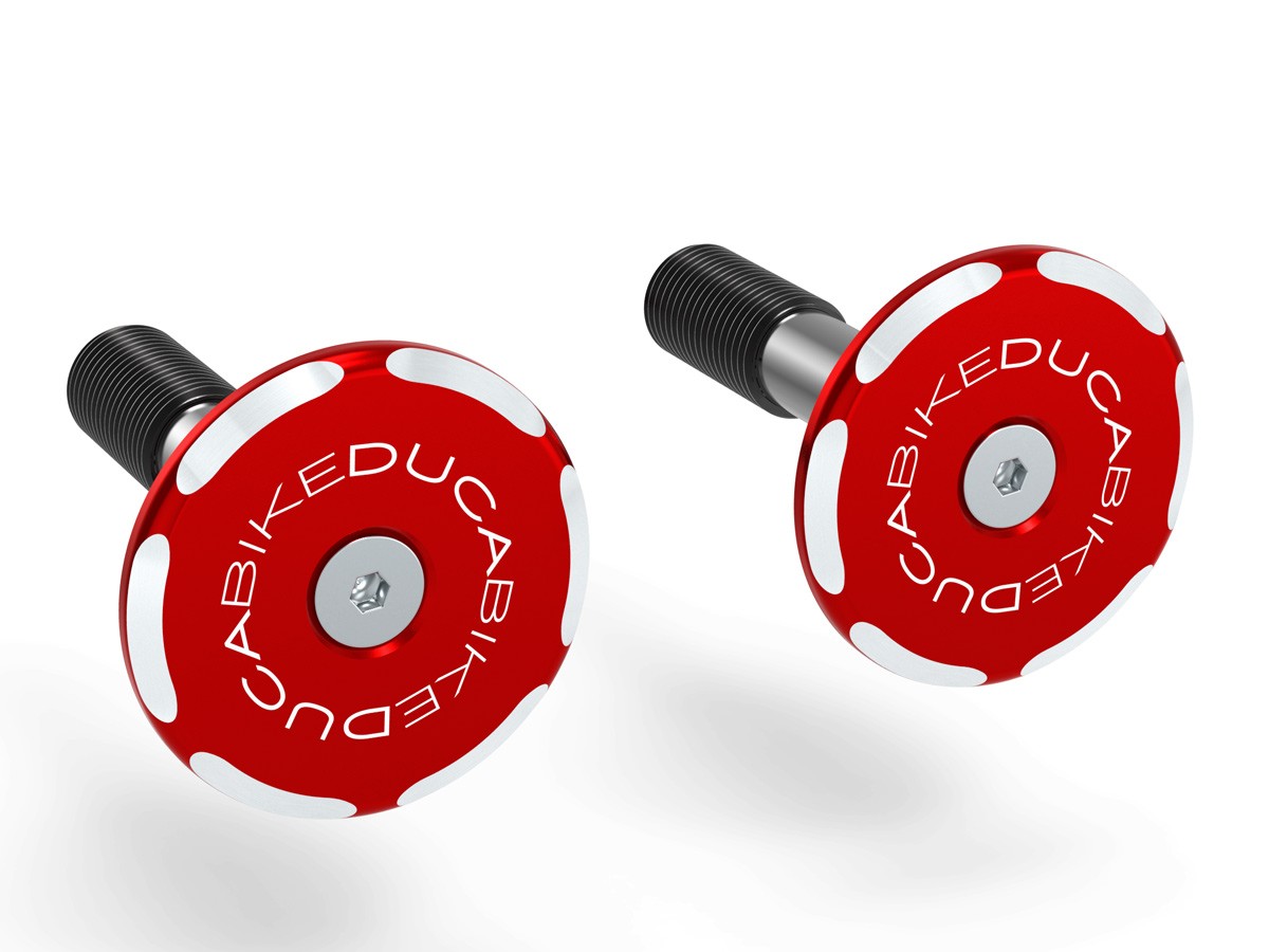 DBK Special Parts (Ducabike) Contrast Cut Billet Forward Frame Caps for the Ducati Streetfighter V4 / S
