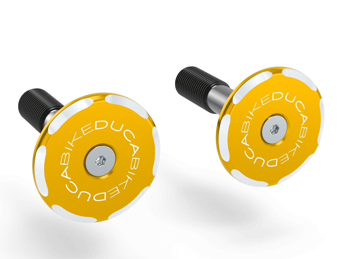 DBK Special Parts (Ducabike) Contrast Cut Billet Forward Frame Caps for the Ducati Streetfighter V4 / S